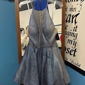 Sparkling Blue Kids Dress